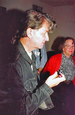 Wolf Forrest munching while Gay Miller looks on speculatively