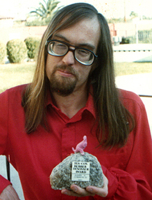 Jim Corrick & his Rubber Dinosaur Award