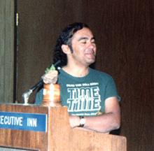 Trini Ruiz & his Rubber Dino Award